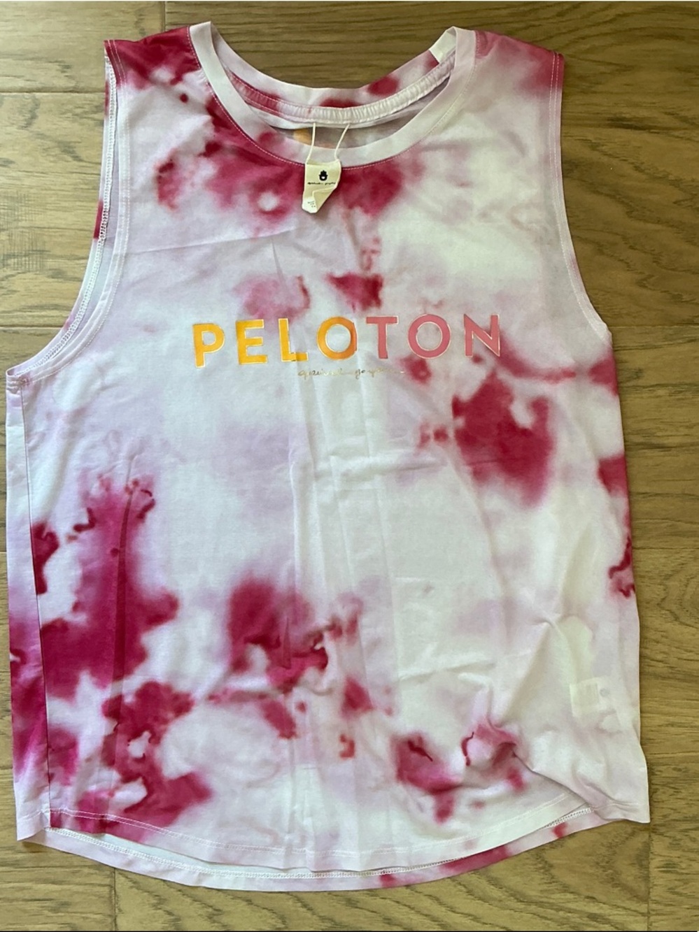 Spiritual Gangster Peloton Pink Tie-Dye Tank Top